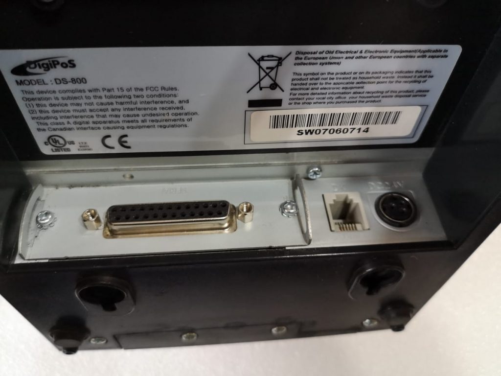 DigiPos DS 800 80mm Port Serial Negre Lorimax