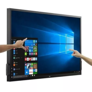 Monitor LED Dell 69.5", Dell C7017T, Full HD (1920x1080), Touchscreen, interactive conference room, HDMI, VGA, DisplayPort + flight case robust (carcasă metalică)