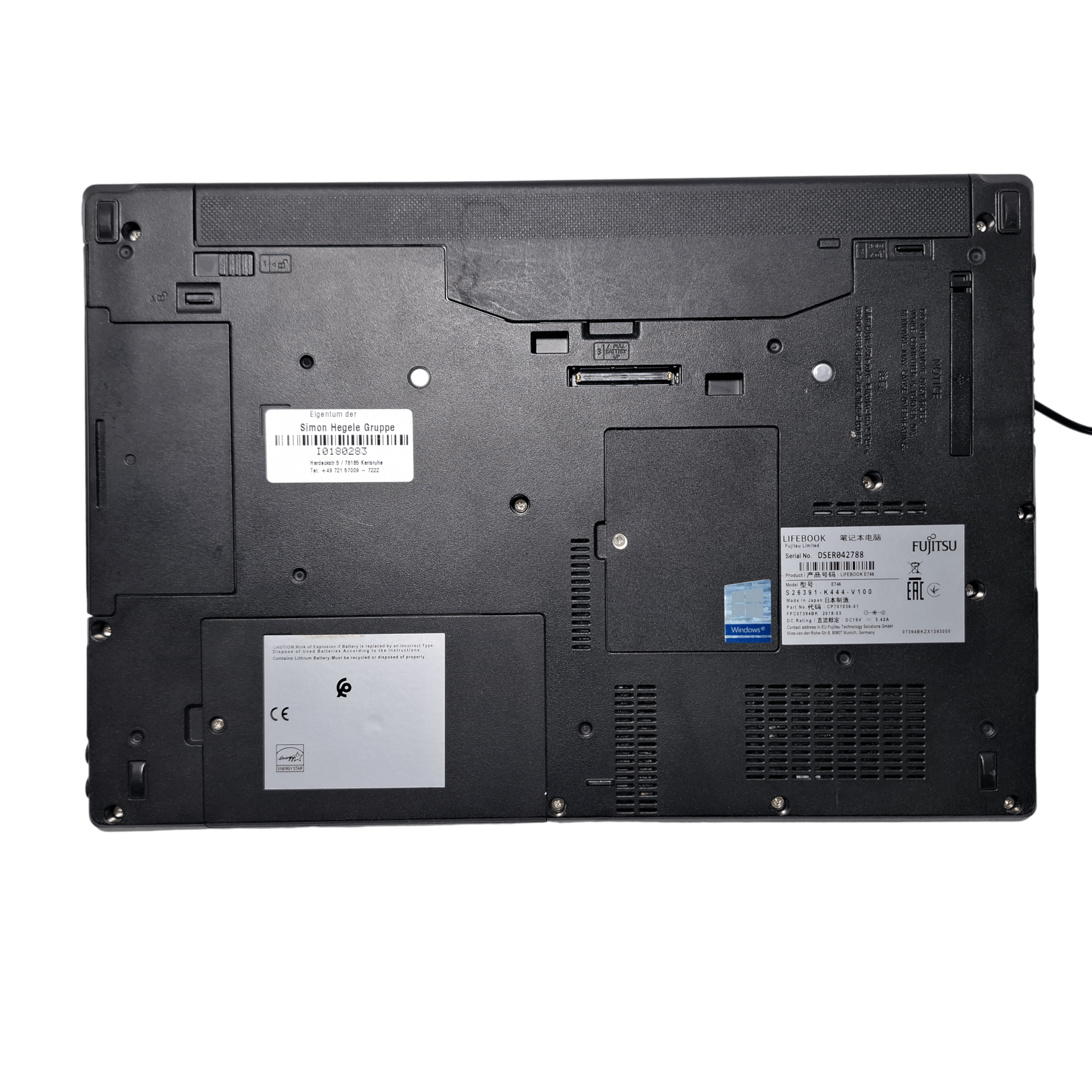Laptop Fujitsu Lifebook E746 i5-6300U 2.40GHz, 14",FHD, 8GB, 256GB SSD, Win 10 PRO, QWERTZ - imagine 2
